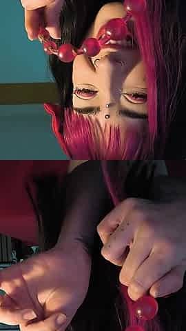 Young Girl Dancing and Playing with Her Anus