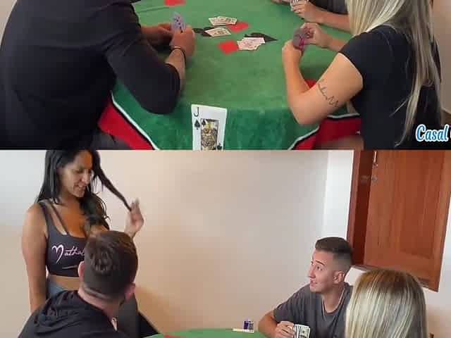 Matheus Caetano, Bruna Carlos And Kel Abate In Jogo De Cartas Vira Troca De Casal: Foda Quente Com Amigos - Hd