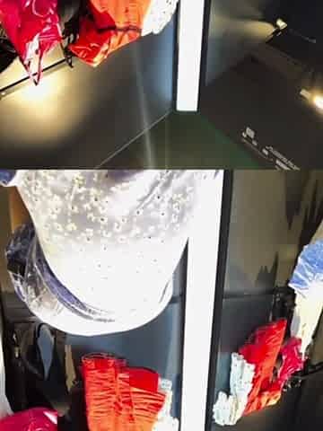 Squirting a Lot and Fingering Pink Pussy in Public