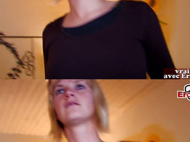 French blonde skinny Step mom try homemade anal