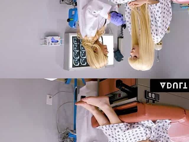 ADULT TIME - Kenzie Reeves Super Soaks Her mother I'd like to fuck Doctor With Snatch Squirt! - ITA