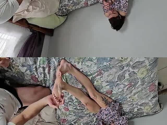 Foot slapping kinky torture fetish.