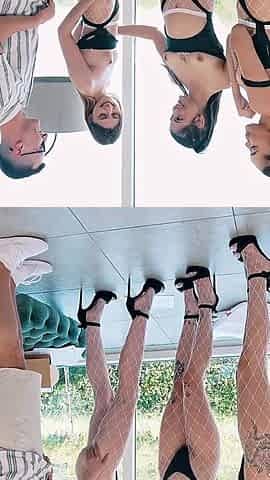 One Reward for All - Three Teens Sharing Huge Cock