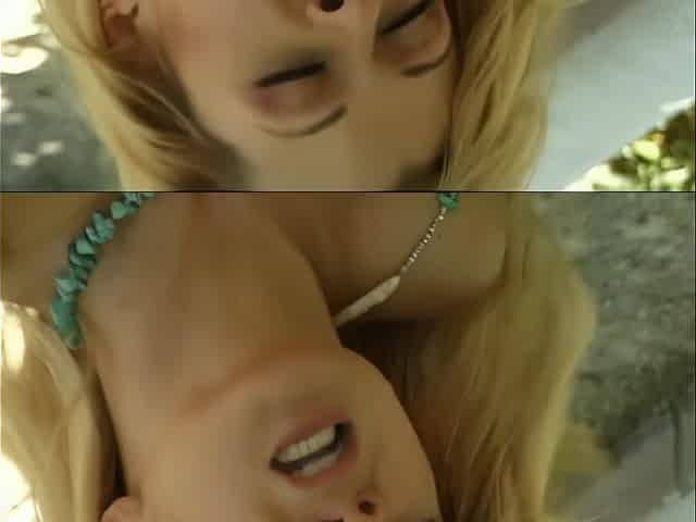 Busty Blonde Fucked by Two Big Cocks
