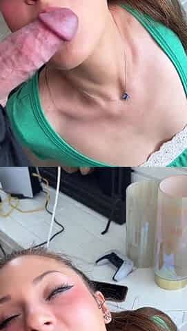 Anna Blossom Sucks BF BWC And Gets Facialized Onlyfans