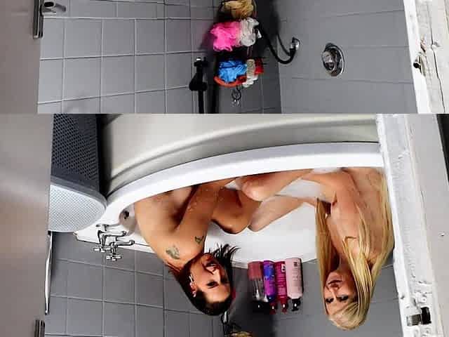 Girl on Girl Bath Fun JOI