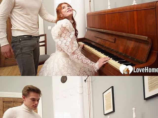 Redhead Pianist Goes Nuts for My Hard Cock After Practice