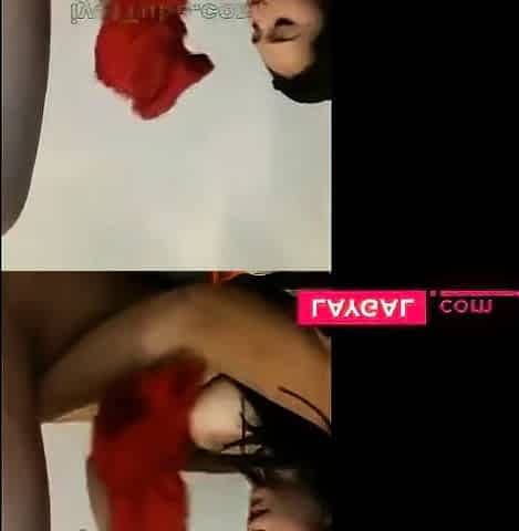 Filipina with big natural tits cums on webcam