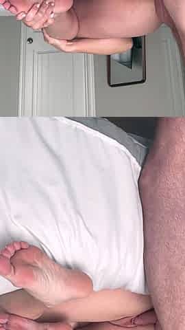 Amateur girlfriend handjob and blowjob with facial cum