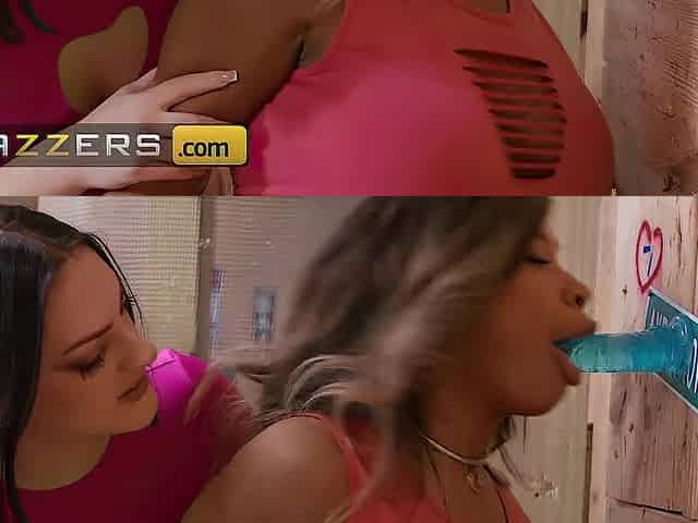 BRAZZERS - Tiamaria & Lucy Lotus Turn Axe Throwing Into A Wild Sex tool Date Night With A Sexy Trio