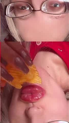 Asmr Chips Potato Eating Listen in Headphones