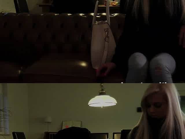 Big tit blonde teen sucks a big cock hardcore