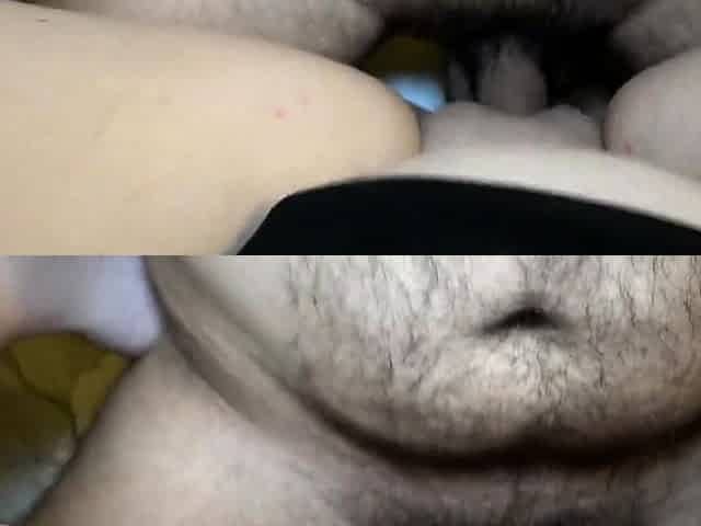 Tattooed BBW Girl Gives Creampie to Her Husband
