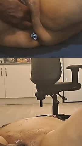 BBC Stuffing My Fat Pink Pussy with Apple Licking My Clit Pushing It Out Cumming Hard