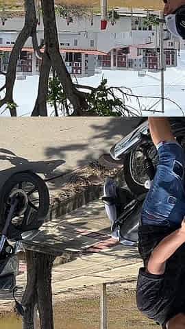 I Find a Sexy Big Ass Girl with Her Motorcycle Stranded so I Decide to Help Her and in Return She Lets Me Give