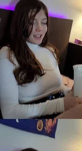 Bitch gives wam blowjob and handjob in pov scene