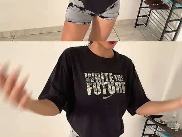 Ideal body cutie finishes exercising and I take her to my abode ending in creampie and large squirt