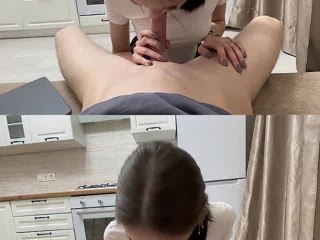 My neighbour wanted to assist me cum, but this babe finished 1st.