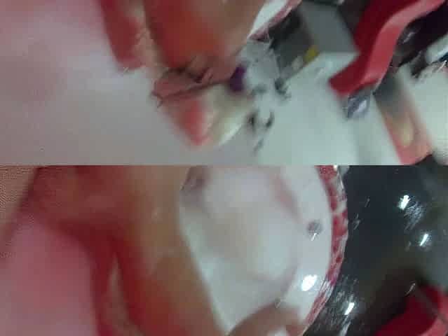 Blonde Latina Gets Banged and Creampied in Foamy Tub