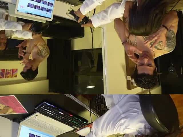 Hawt secretary has sex with her boss out of a cock-sock.