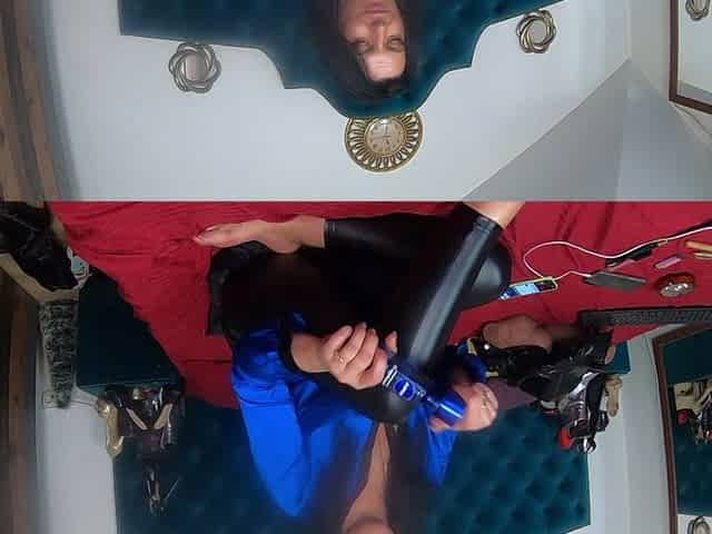 Milfycalla - Foot Fetish & Leather Pants Tease in Bed - Episode 315 (solo)