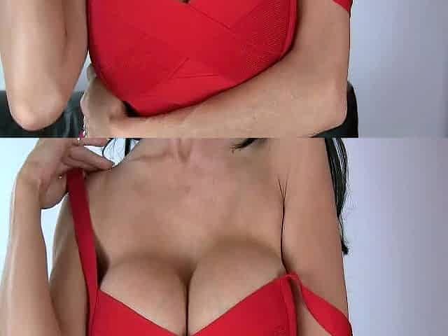 Beautiful brunette with big boobs jerk off instrucions