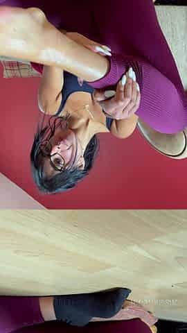 Exotic brunette hardcore foot fetish fuck