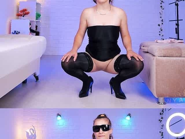 81. Custom Video for a Fan. Double Shiny Nylons and Poses-all According to His Script!