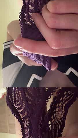 Russian Girl Shows Dirty Panties in Secretions and Unwashed Hairy