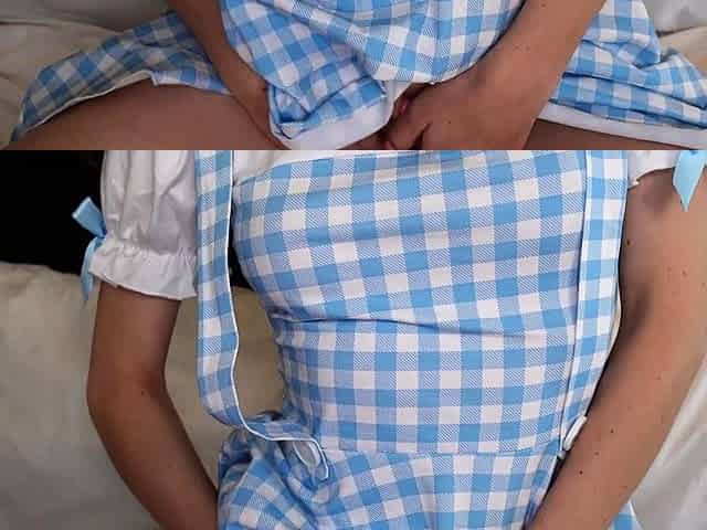Brunette Beauty Krystal Palmer Cosplays as Dorothy & Gets