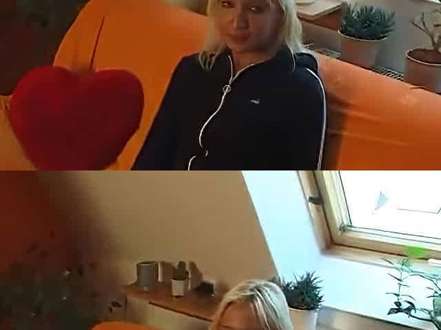 Blonde Stunner Doing The Casting Couch