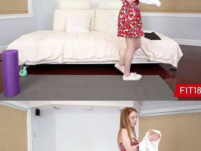 FIT18 - Madi Collins - Petite 93lb Redhead Gets Creampie From Casting Agent