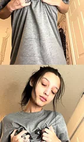 Pale amateur teen brunette Lynn Love