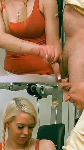Penny's Gym Power Handjob