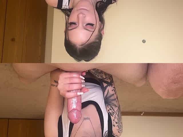 Eager Slut Gives You a Handjob and Begs You to Cum