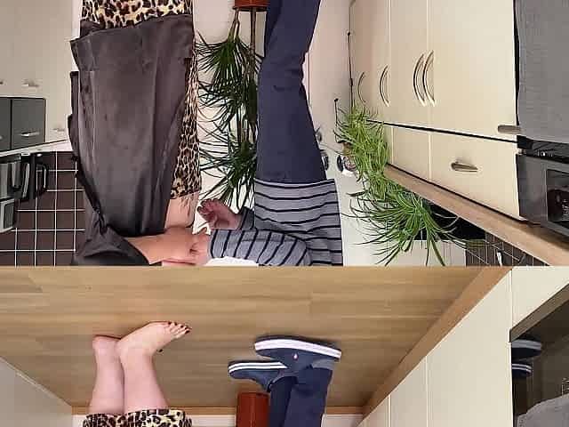 I regularly screw my stepmother in the kitchen doggy style