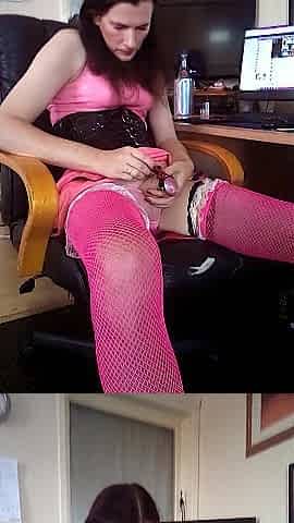 Ts Isabella pink Latex CBT wants