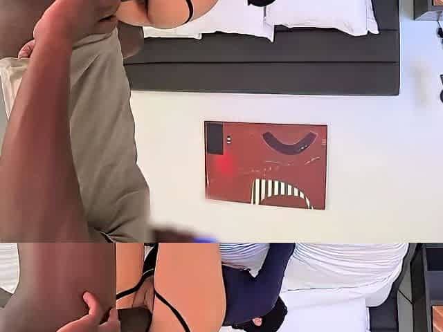 Masked cuckold hotwife makes her endowed bbc bull cum twice