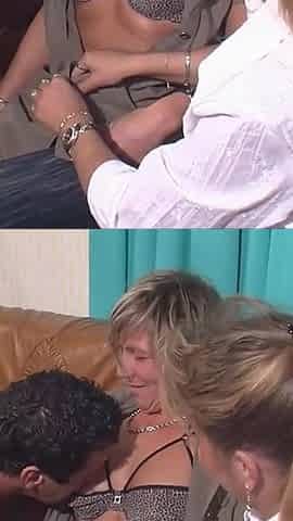 Blonde milf dogging fucking threesome