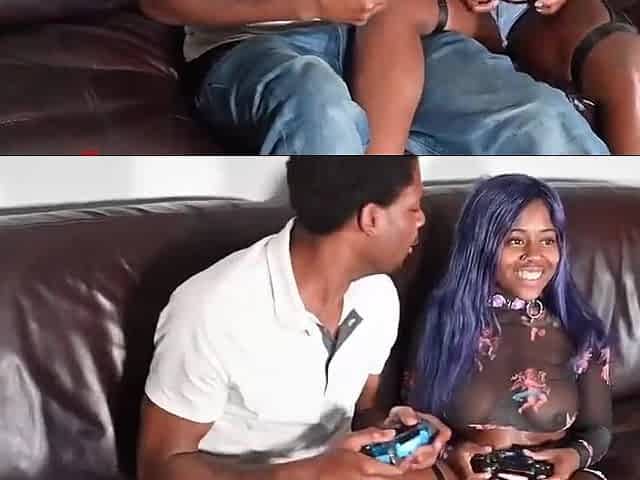 Watch this horny black whore please her boyfriend's big BBC in multiple positions