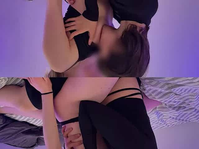 Lesbo addicted to her girlfriend's tits
