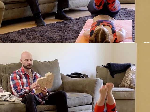 Hot teen torn leggings and rough anal