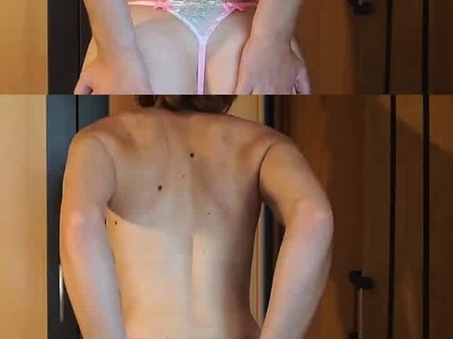 Redhead Teen Covers Her Big Ass in Oil on Webcam
