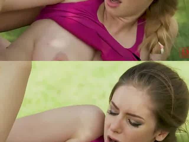 Stella Cox - Busty Gets Analized In Nature