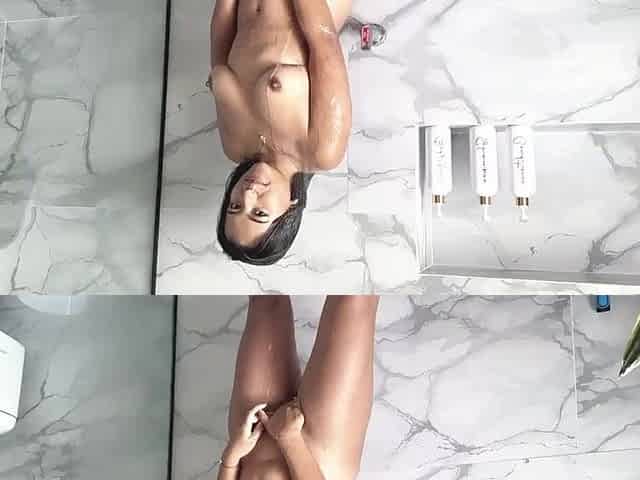Mishell is banged hard in the shower by her ally