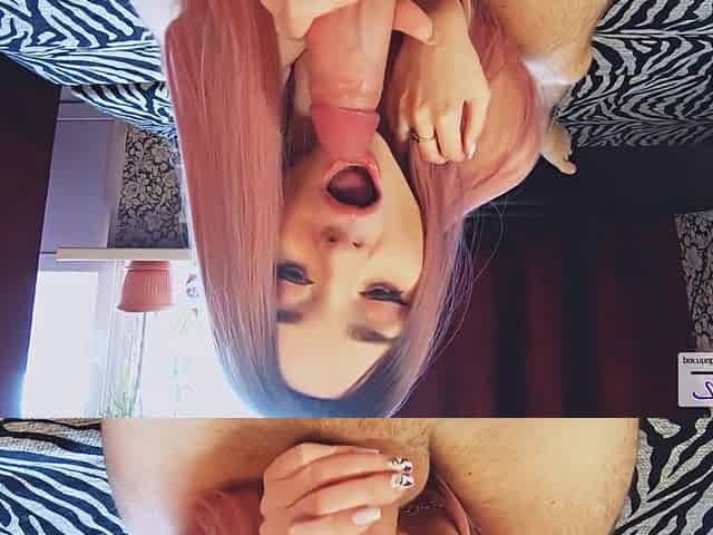 POV Oral from Cute Sweetheart Ending with Facial (Eye Contact)