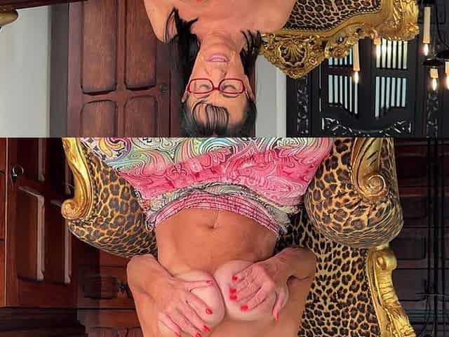 Big Saggy Tits MILF Alone at Home Enjoying Masturbating with Her Lovetoy