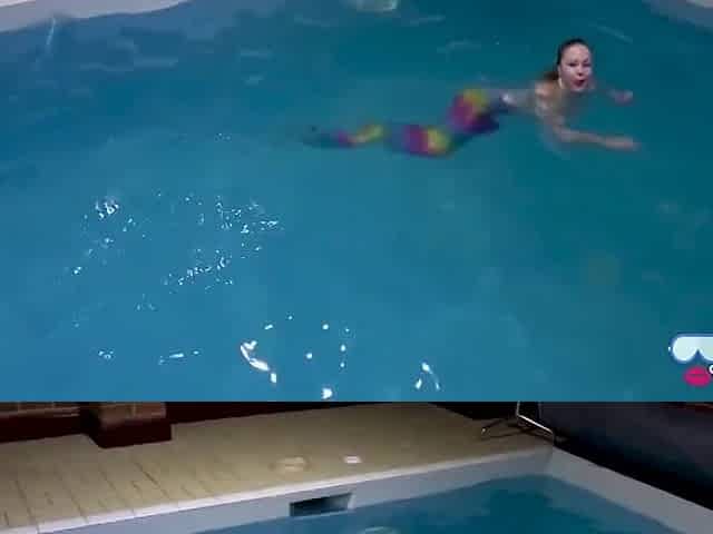 Lucy Lauren - Captive Mermaid Teases You In The Pool