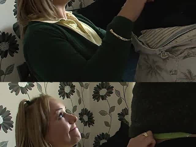 Large butt blond gets pounded from behind