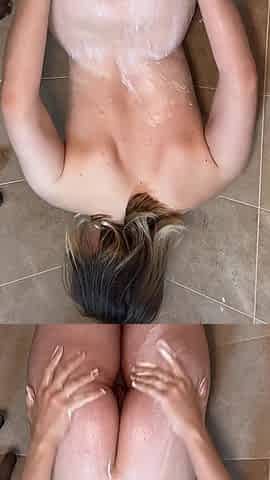 Uwu Shower Tease with My Toy
